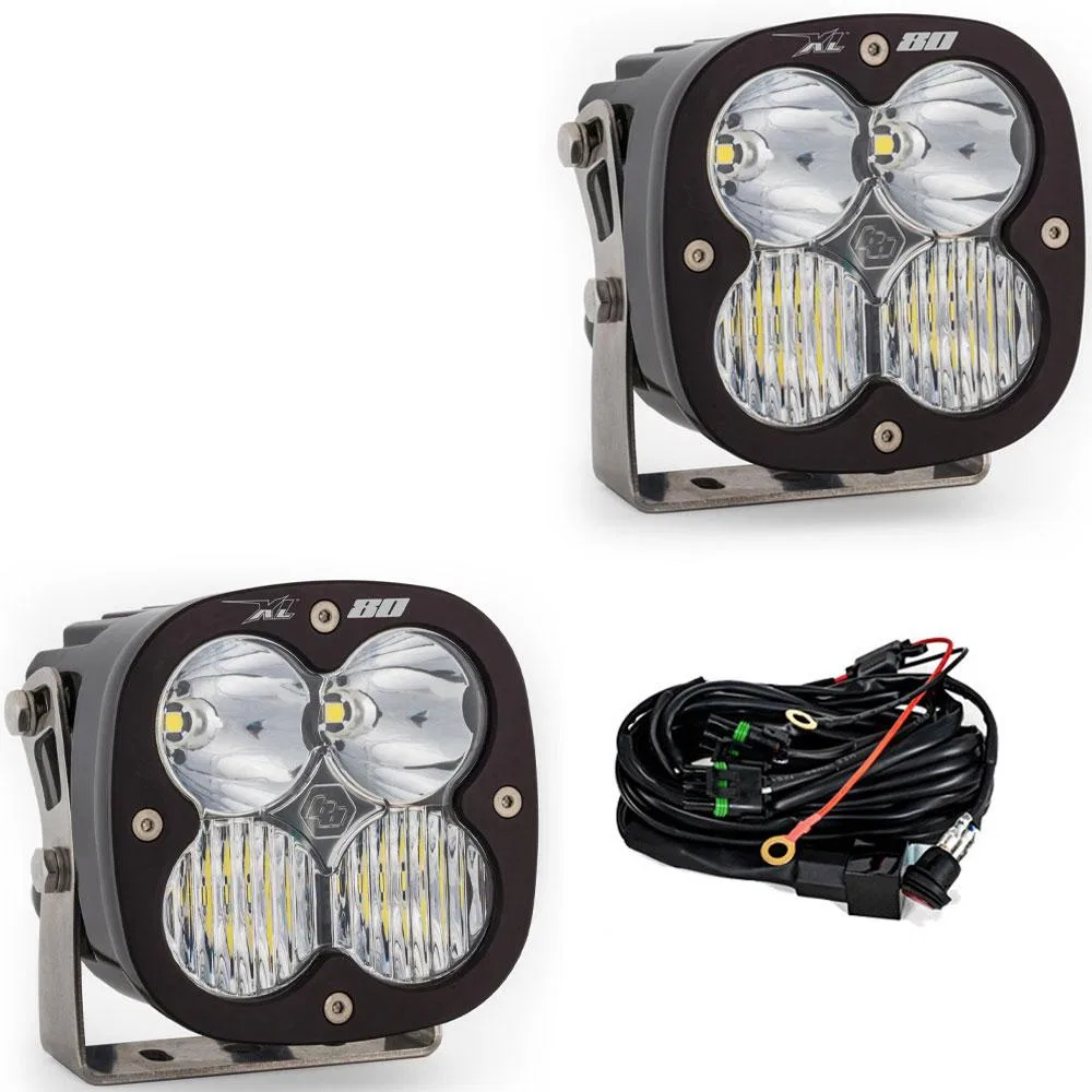 677803 – BAJA DESIGN Driving/ Fog Light, LED Bulb 4 Cree LED 4.5 Inch Square 160 Watt Bulbs Amp Draw 11 AMP Driving/ ...